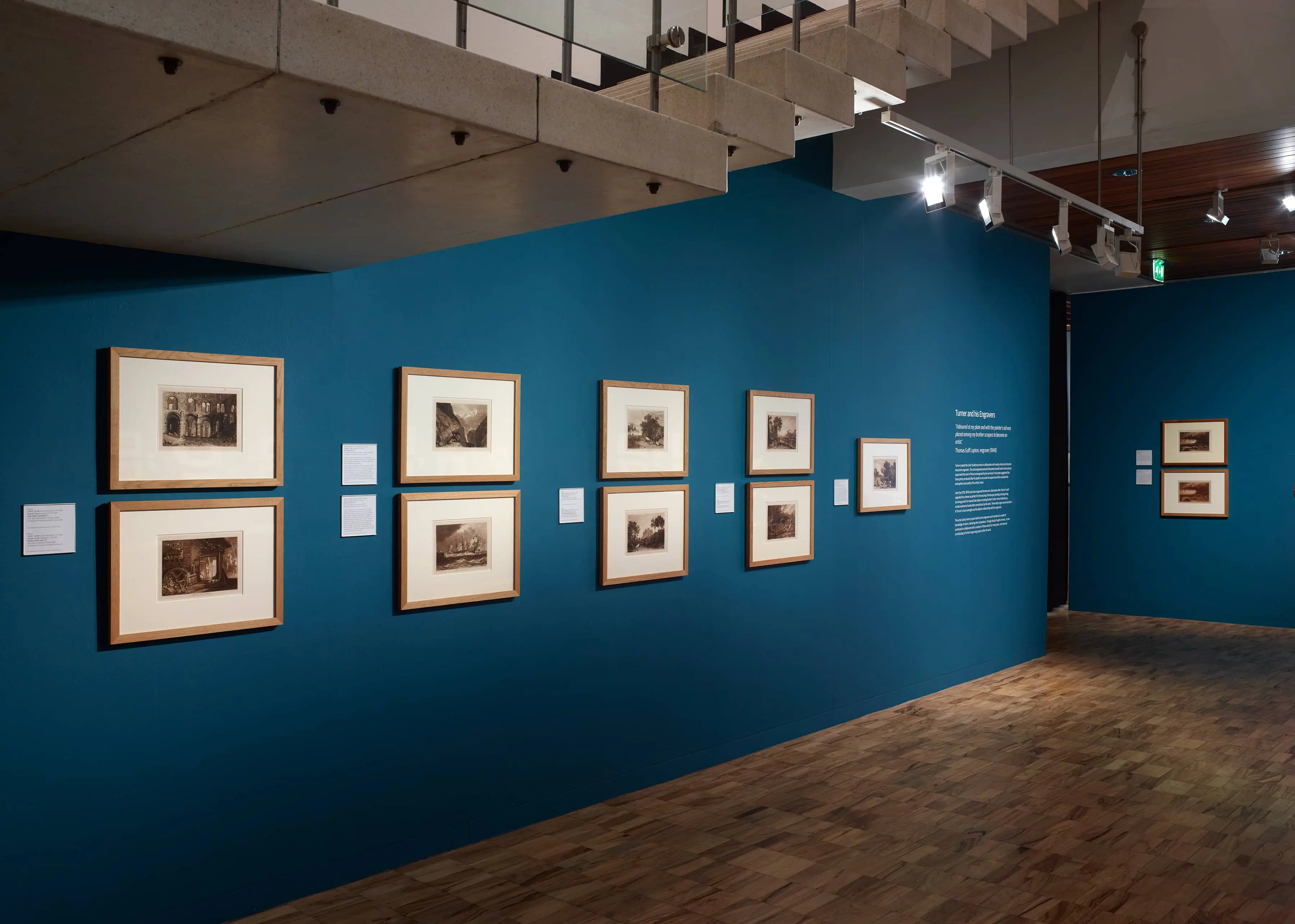 Turner's artwork in an art gallery room