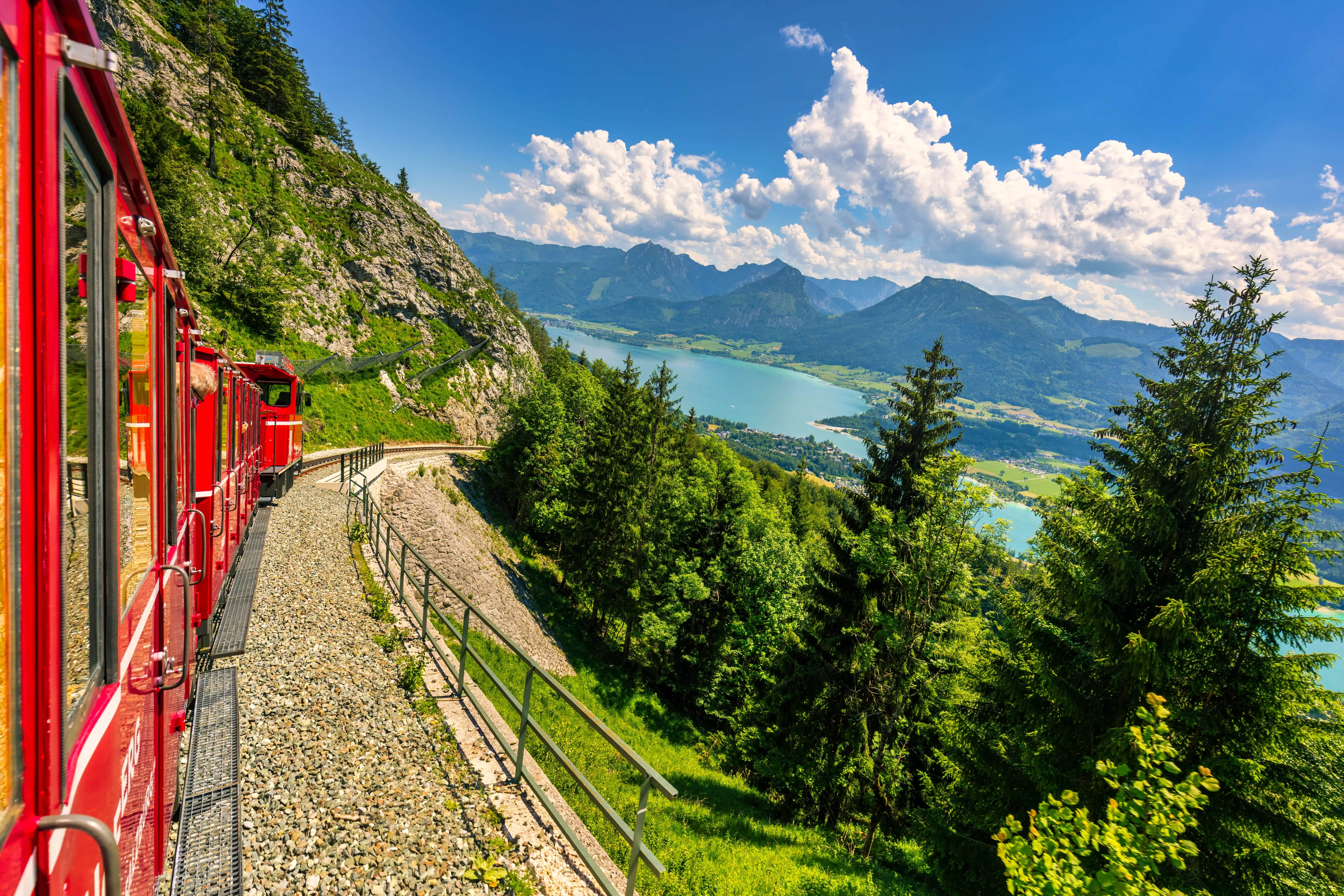 Travelling by Train: The Schafberg Railway through the mountains of Austria